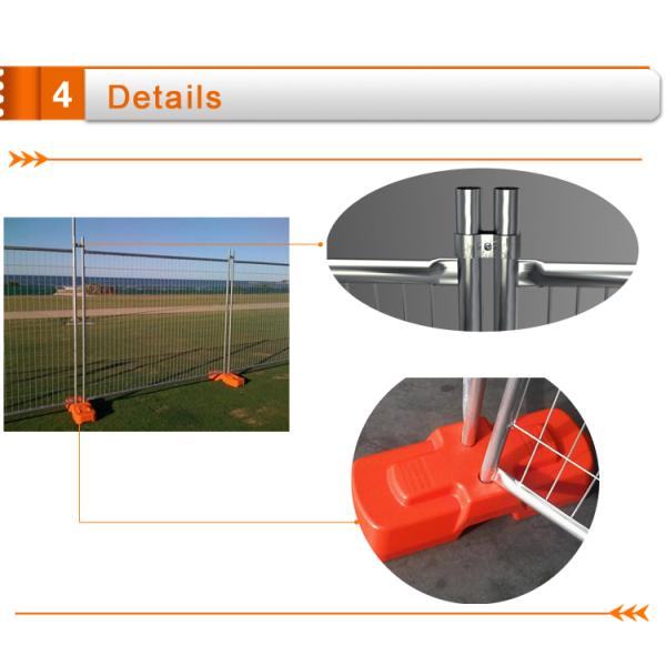 Standard Temporary Fencing panels 2100mm height x 2400mm width OD 32 pipes ,Fencing manufacturers direct as4687