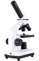 Monocular Drawtube Student Biological Microscope Elementary Biological 2X Lens