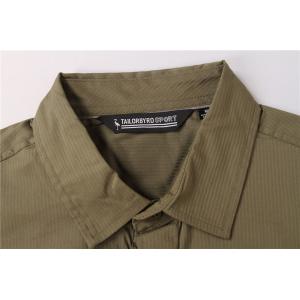 Solid Color Business Men'S Casual Stretch Shirts 59% Cotton 35% Nylon