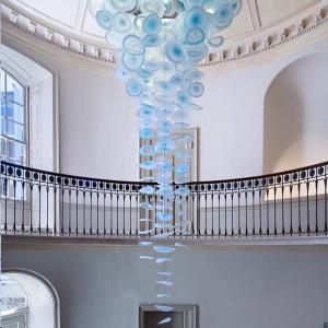 Indoor Ceiling Blue Lotus Leaf Decoration Staircase Project Modern Led