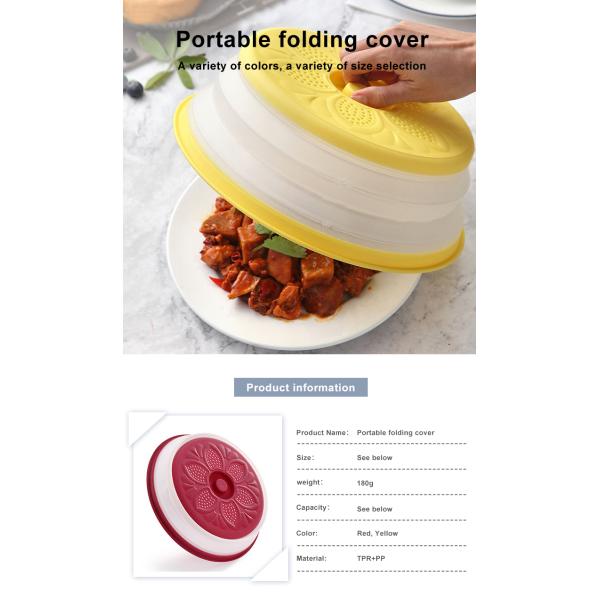8.2" Collapsible Microwave Food Cover
