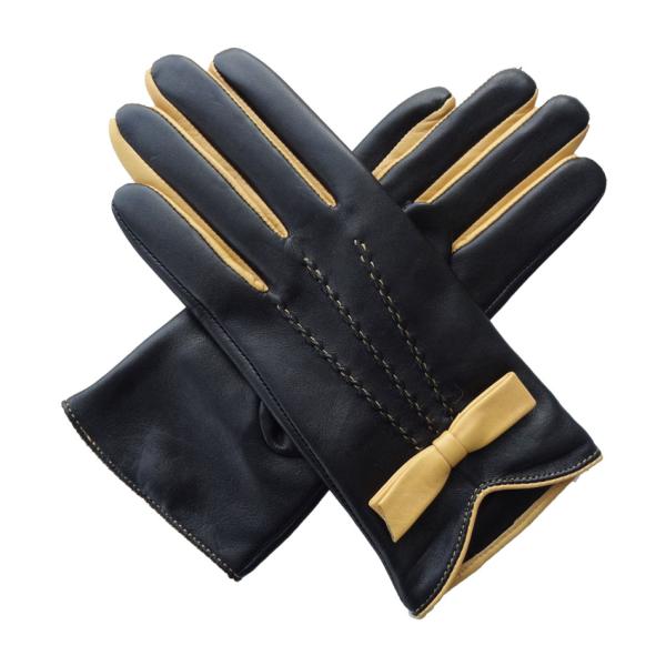 Soft Womens Soft Leather Gloves Plain Style 100% Wool Lining Customized Color