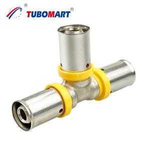 Polyethylene Aluminum Press Pex Gas Pipe Fittings Pressure Connection Fitting