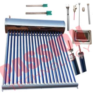 Food Grade Integrative Heat Pipe Solar Water Heater Portable Simple Structure