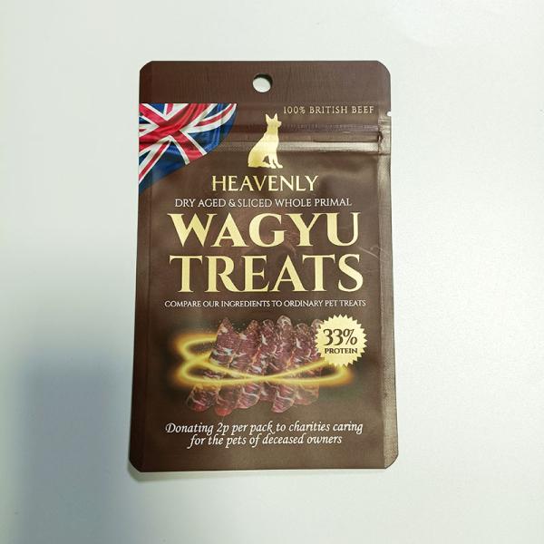 1.5kg Beef Pet Food Gusset Packaging Bag with Zipper and PET PA Aluminum Foil CPP Material