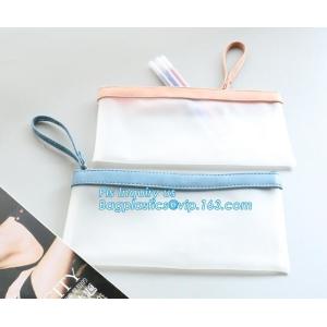 Personalized Neoprene Pencil Case, Neoprene Pencil Bag, Zipper Transparant PVC