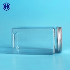 Thin Wall Square Plastic Food Containers With Aluminium Screw Cap
