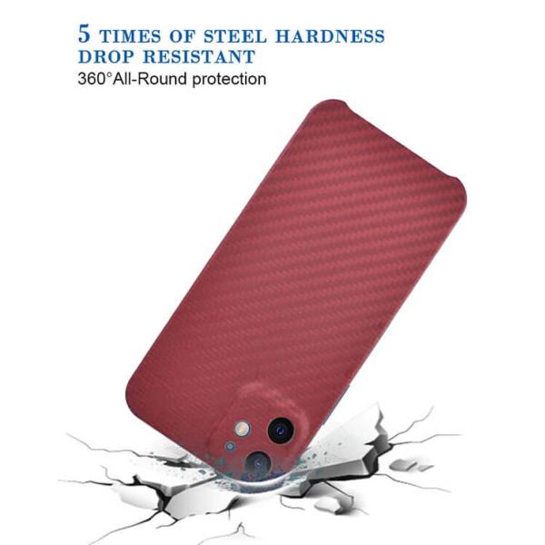 Camera Protection Half Cover Aramid Fibre Phone Case for iPhone 12 Pro