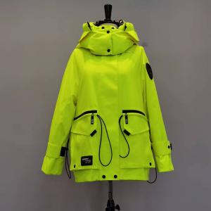 China FODARLLOY 2022 new winter plus size warm women's coat long hooded cotton-padded clothes women shiny fashion yellow on sale