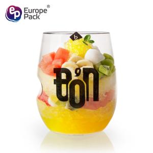 China Europe-Pack promotion printing PETG 16oz disposable plastic cups on sale