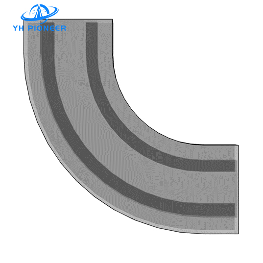 Modular Curved Track Rail for Versatile and Scalable Conveyor System Integration