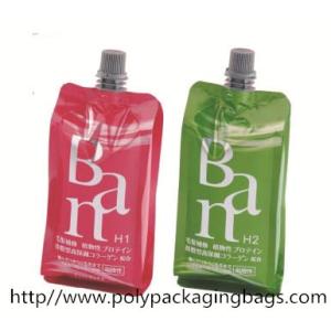 Colorful Printed Stand Up Pouch With Spout For Shampoo / Laundry