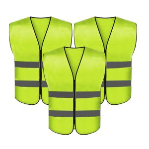 High Visibility Wholesale 100% Polyester Reflective Security Safety Chaleco