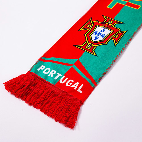 Oem Factory Manufacturer Custom Logo National Soccer Scarf Qatar Espana Brazil Portugal France Football Fans Scarves