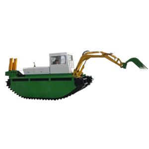 Amphibious Aquatic Weed Harvester water hyacinth reed harvesting cutting machine