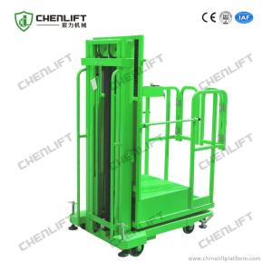Low - Noise Aerial Order Picker 4m Mobile Cargo Stacker Semi Electric