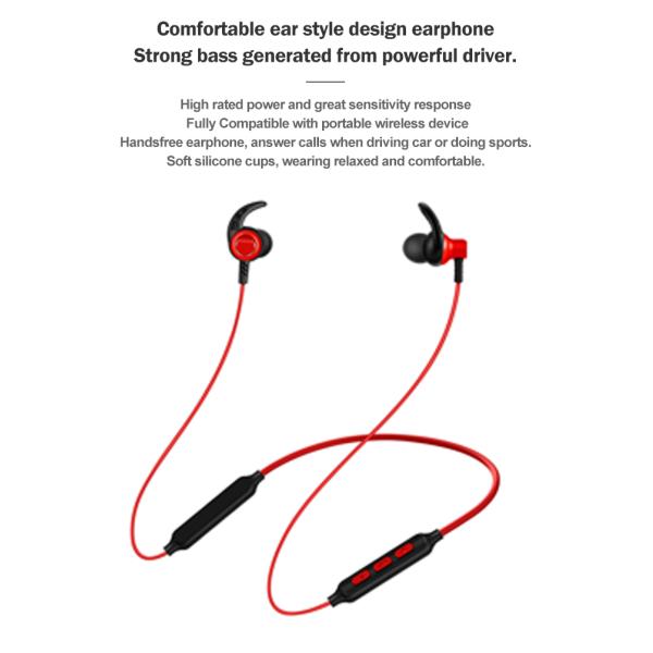 110mAh Neckband Bluetooth Headphones V5.2 Sport Noise Cancelling Headset For Gym Running