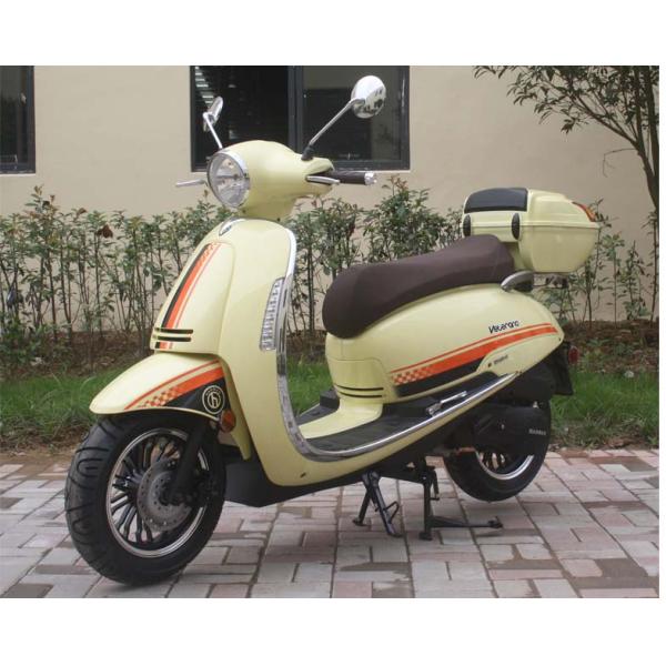 2 Wheel Adult Motor Scooter Lengthen Cylinder Of Engine With Led Light