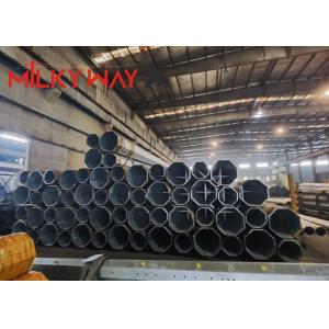 Three-Section Galvanized Monopole Tower for Communication Distribution