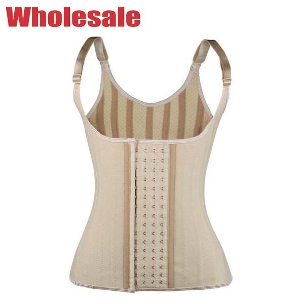 Nude Bodybuilding Waist Trainer Adjustable Shoulder Strap Body Waist Cincher