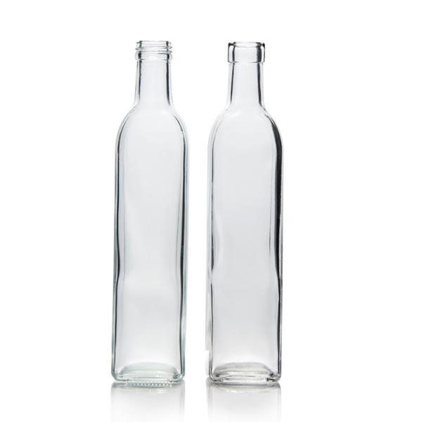 Buy Dark Brown 500ml Marasca Glass Bottle 8 Oz Olive Oil Bottles at wholesale prices