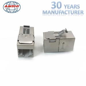 ANSHI RJ45 Cat6A STP FTP 8P8C Female Jack Inline Coupler Keystone Jack