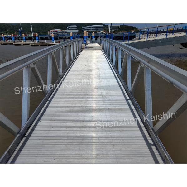 Buy Durable Marina Floating Aluminum Gangways 300kgs/sqm Loading Capacity at wholesale prices