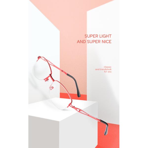 Red Classic Fashion Reading Glasses BSCI Folding Reading Glasses Anti Blue