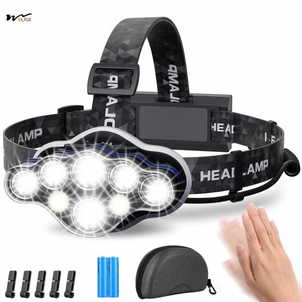 Auto CAD Layout Lighting Solutions Service Rechargeable Headlamp 18000 Lumens 8 Modes