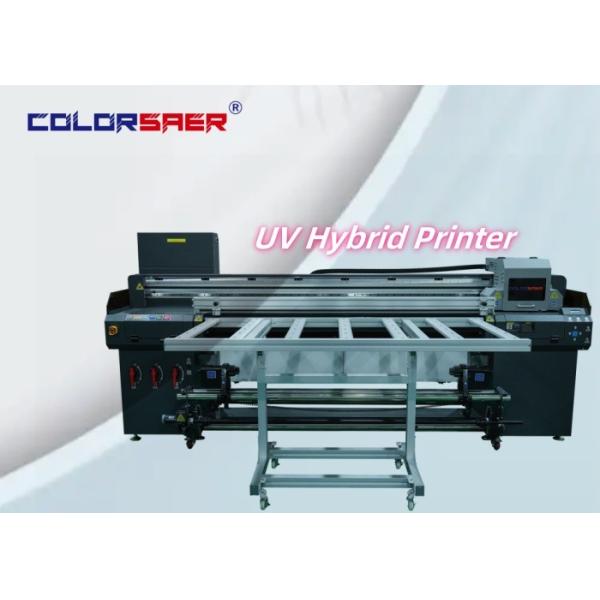 Buy 6 Feet 1.8m UV Hybrid Printer On PVC Sheet Soft Film Roll To Roll And Flatbed UV Hybrid Printer at wholesale prices