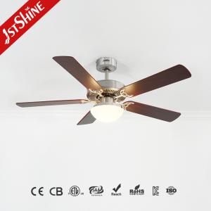 MDF Blades Decorative Ceiling Light Fan Low Noise DC/AC Motor For Living Room
