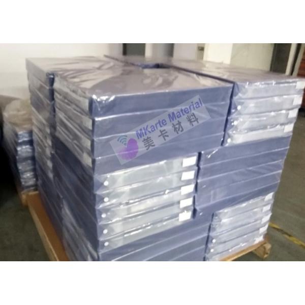 Buy Transparent Glossy 1.0mm Bank Card PVC Coated Overlay at wholesale prices