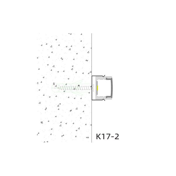 Cross-section diagram of LED aluminum profile