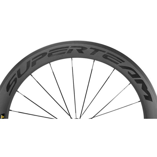 Customizable 45mm Carbon Fiber Road Bicycle Wheelset 700c 20 24h R13 Hub Carbon Wheels