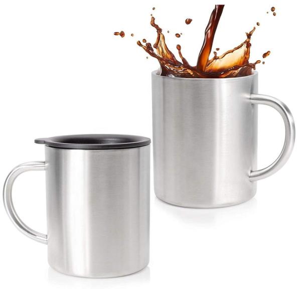 Buy Shatterproof Thermal Wine Stainless Steel Cup With Handle Classic Style at wholesale prices