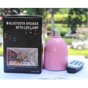 Remote control led bulb with bluetooth speaker