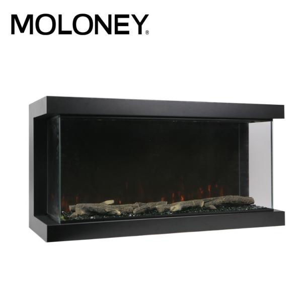 Buy 100cm 3 Side View Pure Electric Fireplace Without Heat Decoration Dining Room at wholesale prices