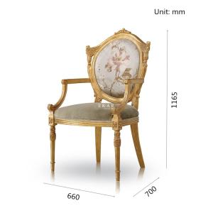 Antique Accent Wooden Armchair Royalty Living Room Leisure Arm Chair