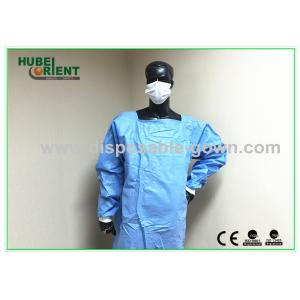 Waterproof Blue Medical Disposable Isolation Gown/Breathable protective surgical