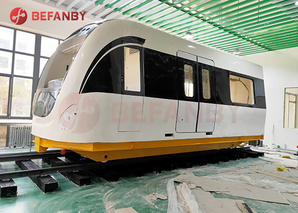 Buy Towed Cable Rail Electrical Material Handling Trolley 5 Ton at wholesale prices