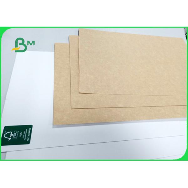 Width 748mm * 528mm High stiffness 250gsm White top liner paper for packing