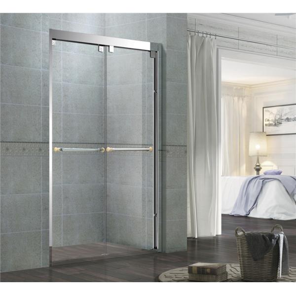 Buy Chromed Finished Stainless Steel Shower Enclosures Double Sliding With Frames and Accessories at wholesale prices