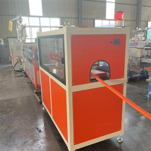 China Pp Pe Plastic Pipe Extruder Single Wall Corrugated Pipe Machine With Electric Power on sale