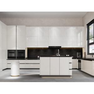 China Versatile U Shaped Kitchen Cabinet Modern Black Kitchen Cabinet With Maximized Storage on sale