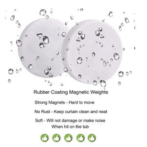 Reusable Industrial Magnet Shower Curtains Weights with Strong Magnetic Buckle