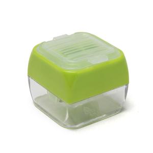 Portable Manual Square Pencil Sharpener Transparent Lid