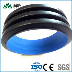 China Customized HDPE Double Wall Corrugated Drainage Pipe Plastic Anti Aging on sale
