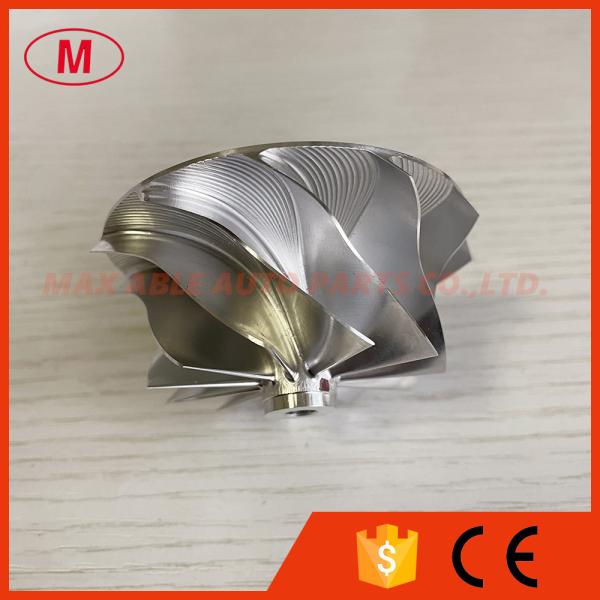 GT15-25 48.00/61.98mm 11+0 blades high performance turbocharger milling/aluminum 2618/billet compressor wheel