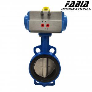 Quality Clamp Pneumatic Butterfly Valve Carbon Steel Body Soft Seal Butterfly Valve for sale