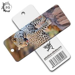 Promotional Plastic PP 3D Lenticular Bookmark Flip Animal UV Printing